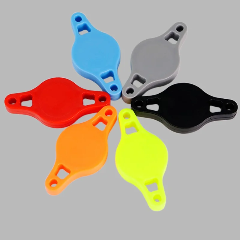 103122 For AirTag Bike Frame Mount Holder Plastic GPS Tracker Attachment Case - Orange