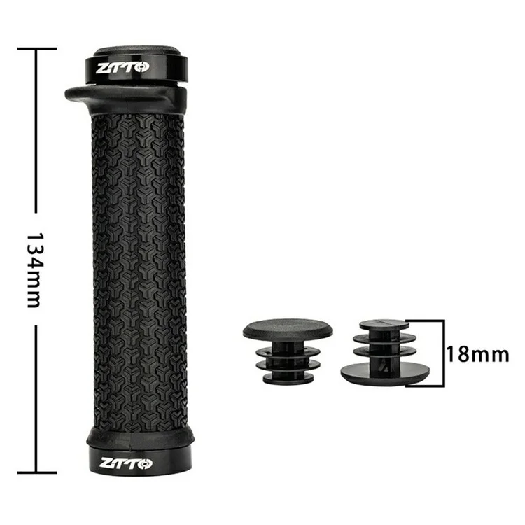 ZTTO AG34 1 Par de Lixo Sem Deslizamento Biço de Bicicleta Grips de Bicicleta Tampa da Alça de Bicicleta - Preto