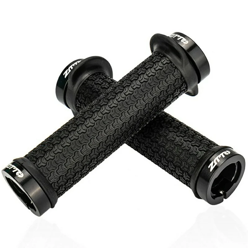 ZTTO AG34 1 Pair Non-Slip Rubber Bike Handlebar Grips Bicycle Handle Cover - Cyan