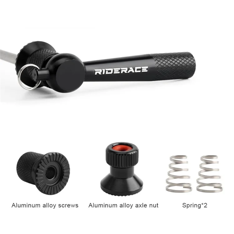 RIDERACE RR9239 Bicycle Hub Spenses de Liberação Rápida Alavanca de Alumínio de Alumínio Bike qr Bloqueio de Segurança Anti -roubo Espetos - Azul