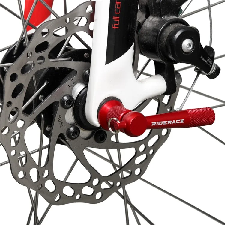 RIDERACE RR9239 Bicycle Hub Spenses de Liberação Rápida Alavanca de Alumínio de Alumínio Bike qr Bloqueio de Segurança Anti -roubo Espetos - Azul