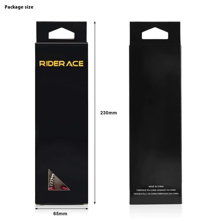 RIDERACE RR9257 1 Pair Wheel Hub Front and Rear Quick Release Skewers for Road Mountain Bike - Black