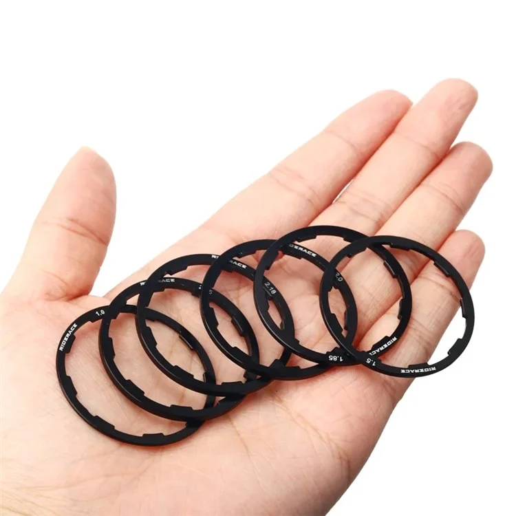 Riderace 3pcs Bike Hub Стиральная Шайба Алюминиевая Сплавная Дорожка Велосипед - 1,0 мм