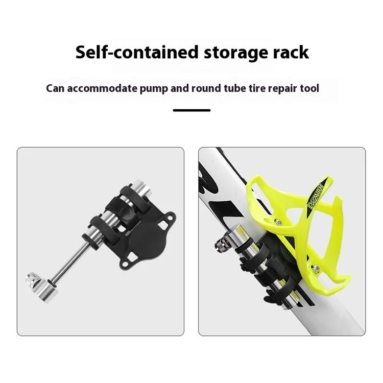 103215 For AirTag Tracker Bicycle Mount Protective Case Pump Holder Water Bottle Cage Bracket - Three Holes