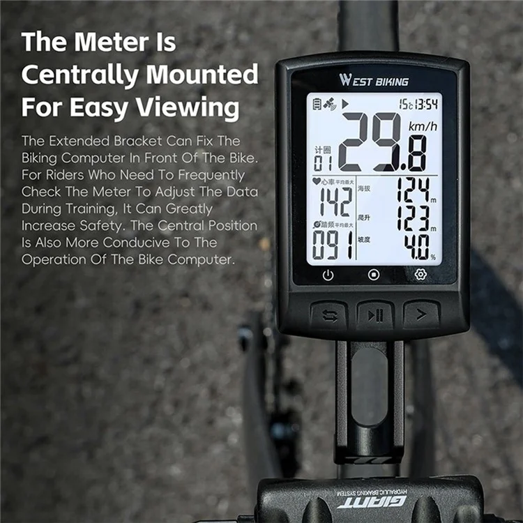 WEST BIKING YP0715082 Bicycle Computer Bracket for 10th Gen TCR / PCR Bike Speedometer Holder, Extended Version