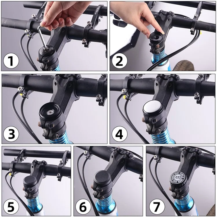 Für Den Airtag -fahrrad -headset -halter Bluetooth Tracker Bracket Schutzhülle - Runden