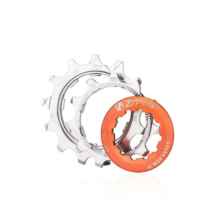 ZTTO 7 Speed Folding Bike Cassette 11-28T Steel + Aluminum Ultra Light Bicycle Freewheel - Silver