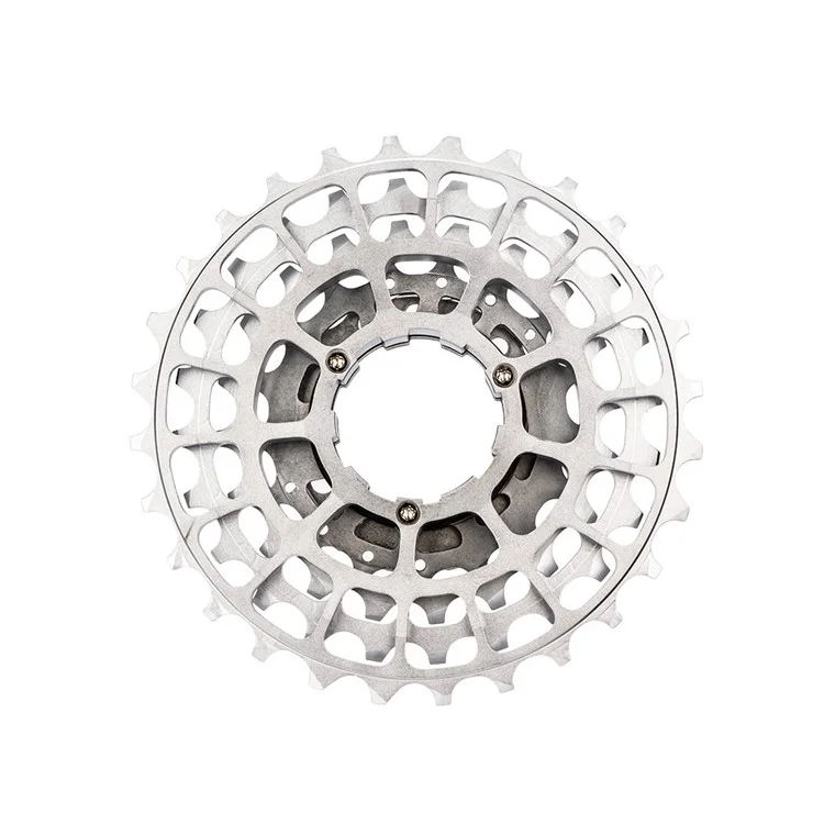 ZTTO 7 Speed Folding Bike Cassette 11-28T Steel + Aluminum Ultra Light Bicycle Freewheel - Silver