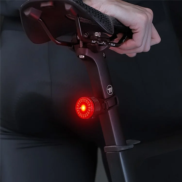 WEST BIKING YP0701449 Bike Cycling Tail Light 4 Modes Bicycle Smart Sensing Warning Lamp