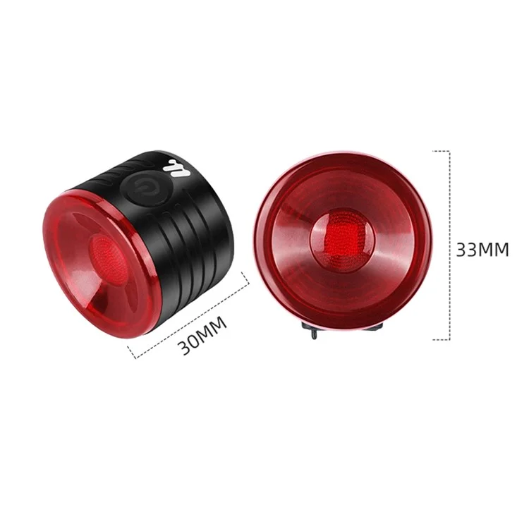 WEST BIKING YP0701449 Bike Cycling Tail Light 4 Modes Bicycle Smart Sensing Warning Lamp