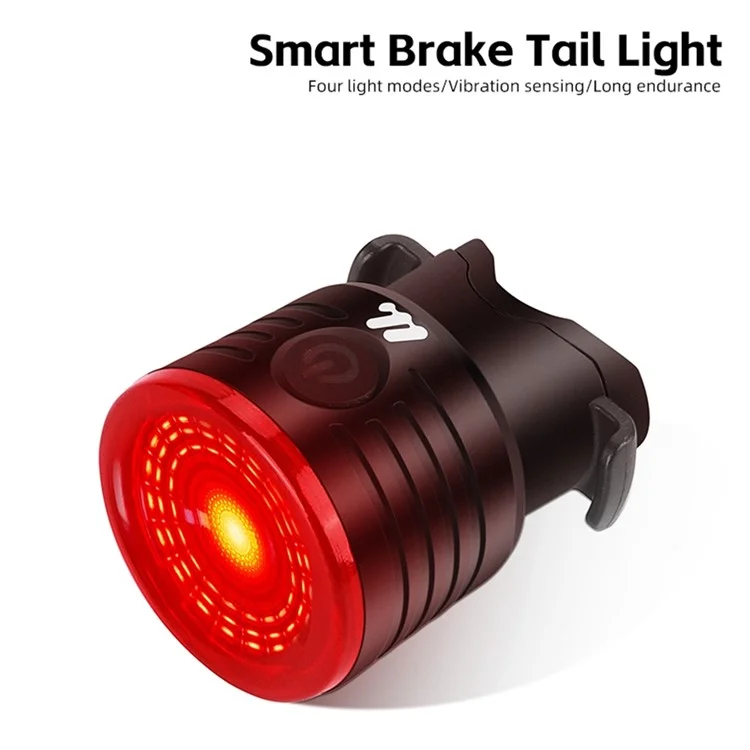 WEST BIKING YP0701449 Bike Cycling Tail Light 4 Modes Bicycle Smart Sensing Warning Lamp