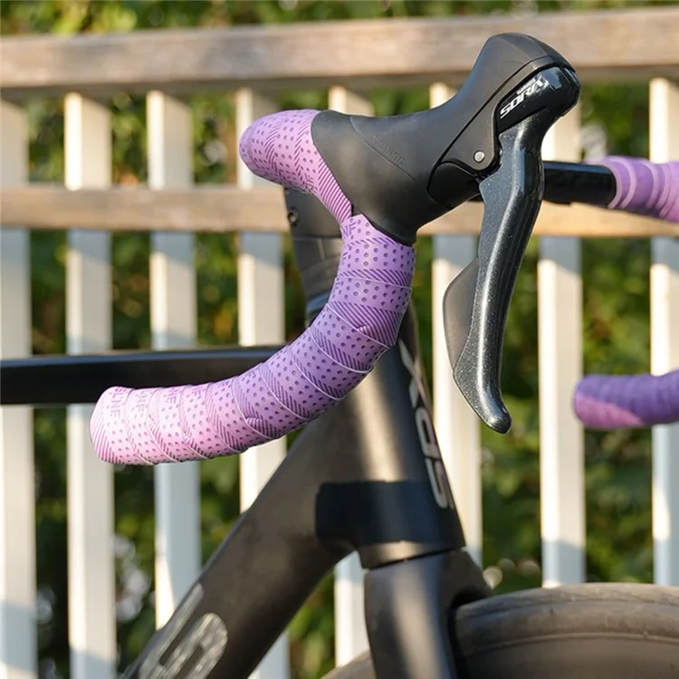 ESLNF YHBD 1 Coppia di nastri per manubrio di bicicletta MTB e da corsa in PU+EVA antiscivolo - Blu