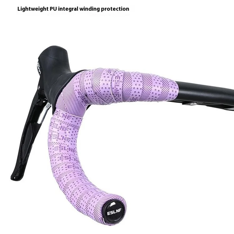 ESLNF YHBD 1 Coppia di nastri per manubrio di bicicletta MTB e da corsa in PU+EVA antiscivolo - Blu