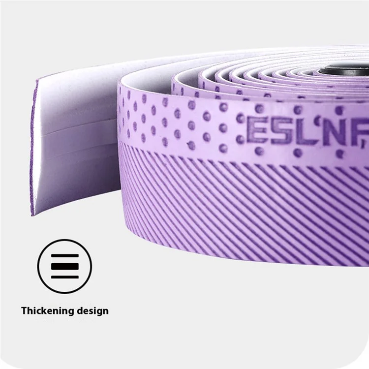 ESLNF YHBD 1 Coppia di nastri per manubrio di bicicletta MTB e da corsa in PU+EVA antiscivolo - Blu