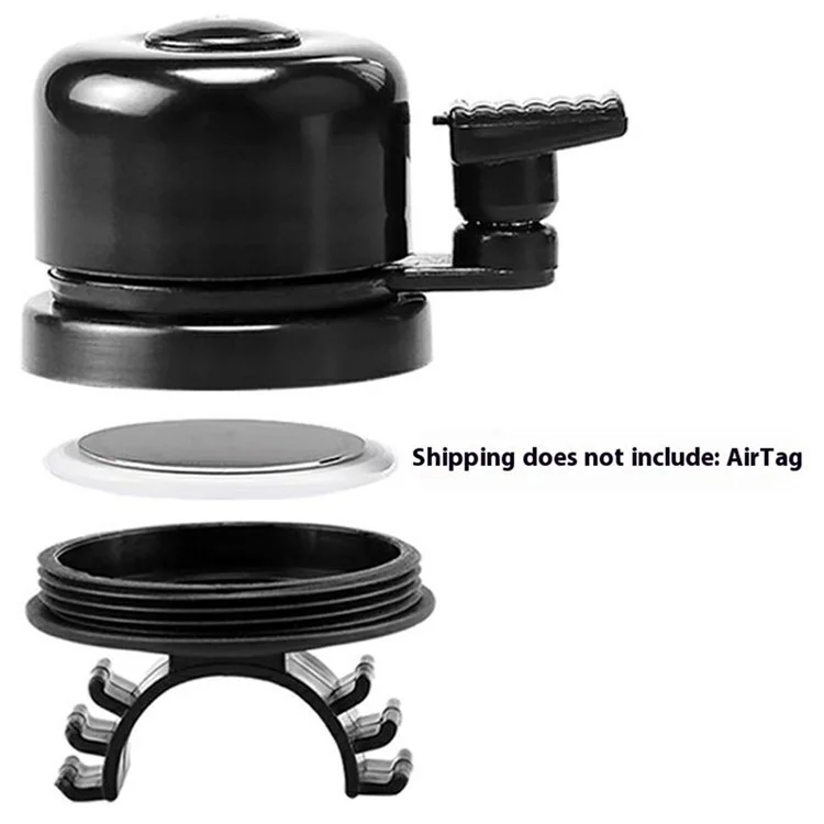 103220 For AirTag Anti-Theft Locator Holder Bicycle Bell Aluminum Alloy Mountain Road Bike Bell
