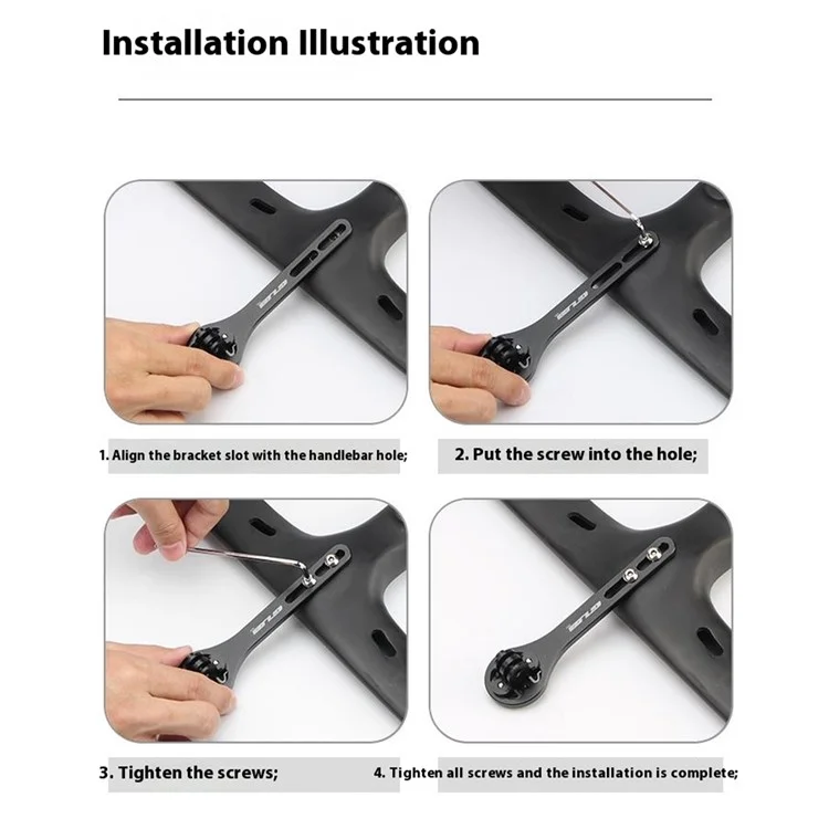 GUB 653 Extension Bracket for Garmin / Cateye / Bryton Aluminum Alloy Bike Computer Handlebar Mount Holder