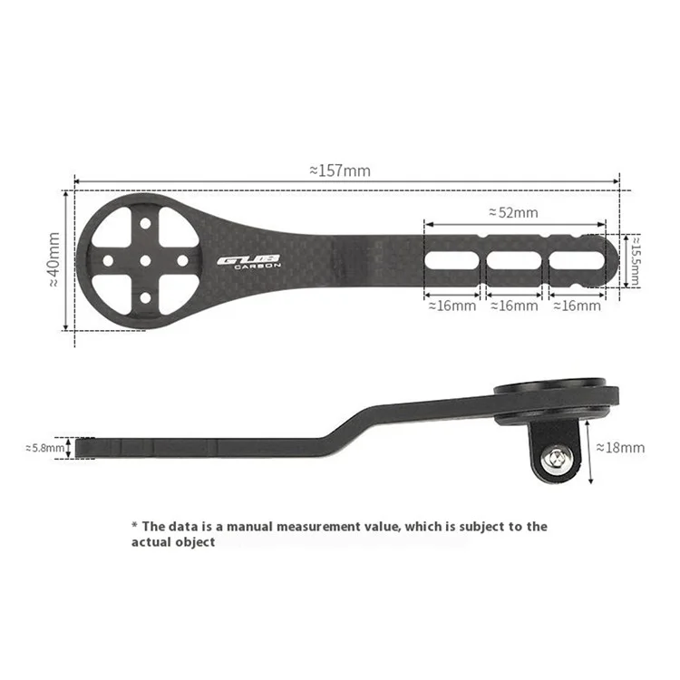 GUB 692 Extension Bracket for Garmin / Cateye / Bryton / Wahoo Carbon Fiber Titanium Alloy Bike Computer Handlebar Mount