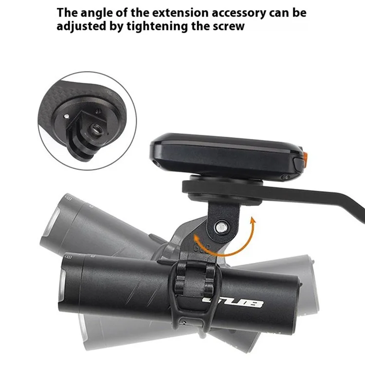 GUB 692 Extension Bracket for Garmin / Cateye / Bryton / Wahoo Carbon Fiber Titanium Alloy Bike Computer Handlebar Mount