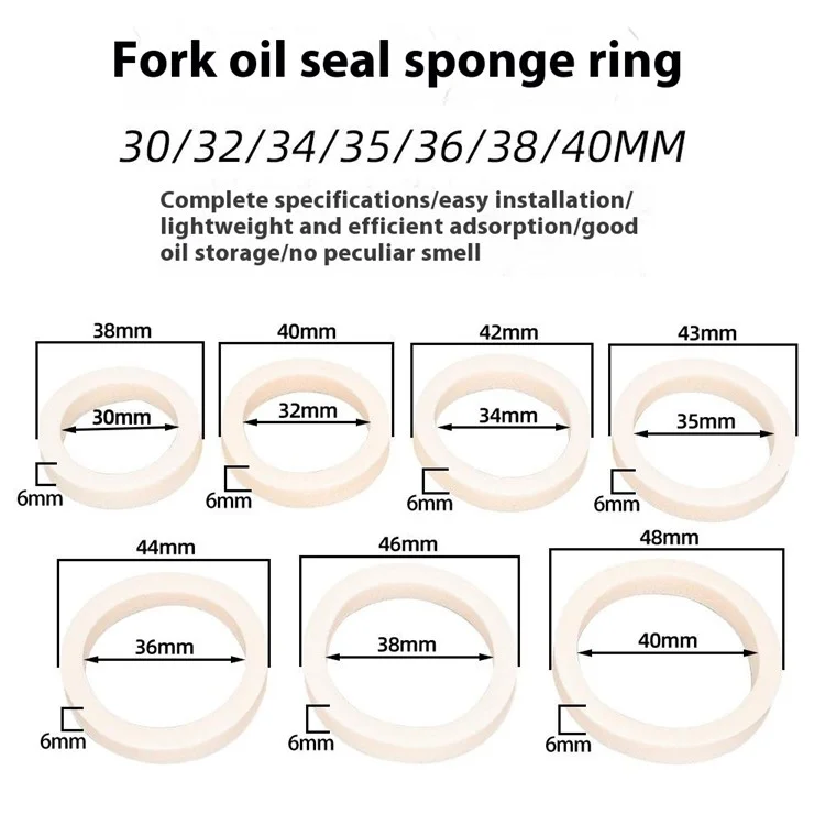 ZTTO 2 Piezas Anillo de Espuma Amortiguador para Horquilla de Bicicleta de Montaña - Cuidado y Lubricación de Horquilla - 30 mm