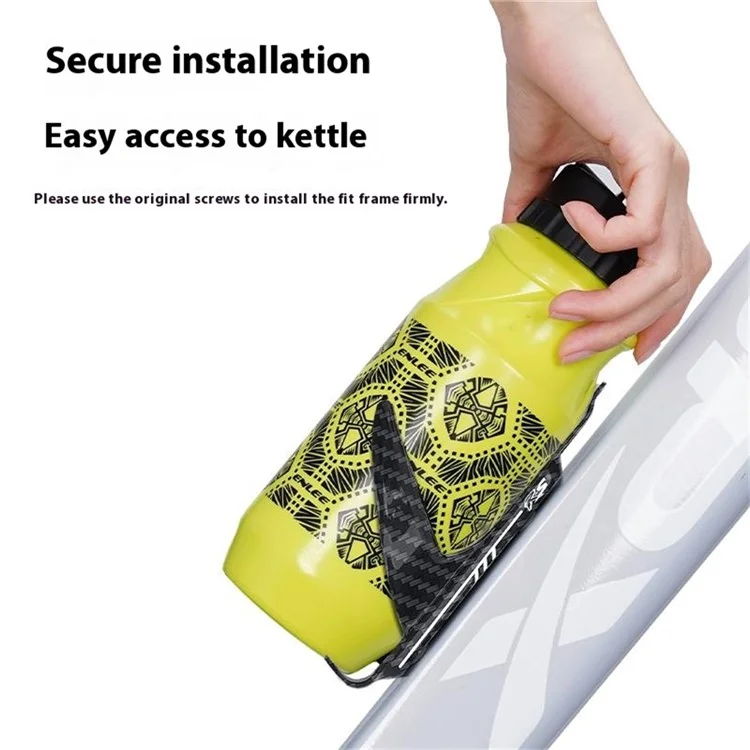 ENLEE E22143 Portabidones Ultraligero de Fibra de Carbono para Bicicleta, Soporte Ligero para Botella de Agua - Estilo A