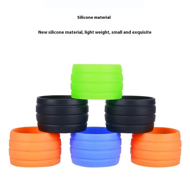 08DK0018 1 Pair Silicone Bike Handlebar Tape Fixing Loops Reusable Tape Fixed Rings Fasten Tool - Red