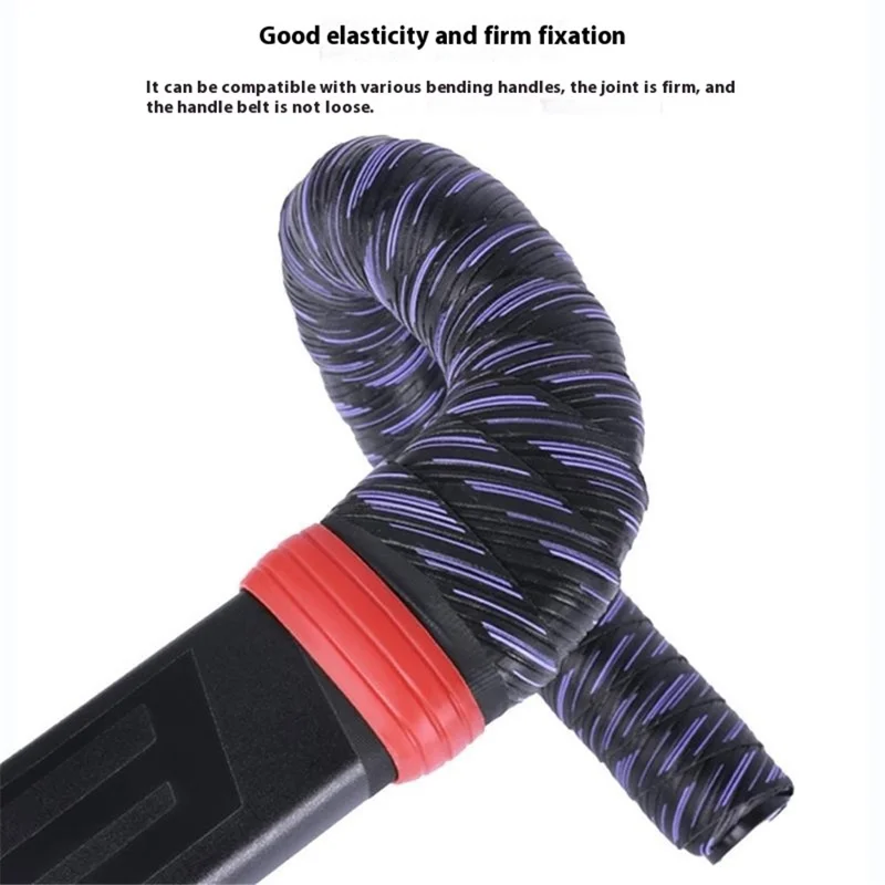 08DK0018 1 Pair Silicone Bike Handlebar Tape Fixing Loops Reusable Tape Fixed Rings Fasten Tool - Grey