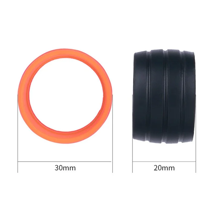 08DK0018 1 Paio di Anelli Ferma Nastro in Silicone per Manubrio Bicicletta, Riutilizzabili, Strumento di Fissaggio - Rosa