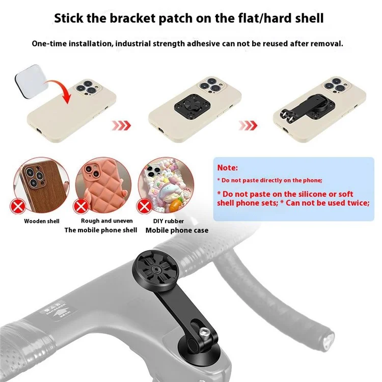 BIKF-HOL323 Bike Phone Mount Aluminum Alloy Stem Cap Holder Anti Shake Navigation Bracket Cycling Equipment