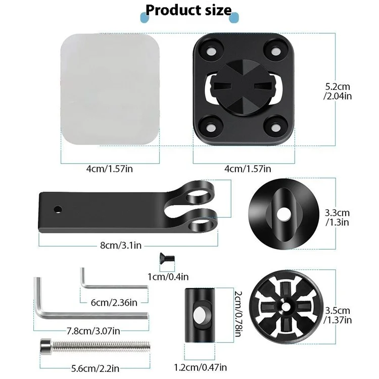 BIKF-HOL323 Bike Phone Mount Aluminum Alloy Stem Cap Holder Anti Shake Navigation Bracket Cycling Equipment