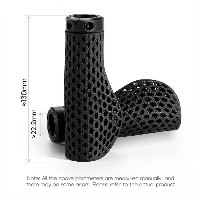 WEST BIKING YP0804085 Un Par de Puños de Manillar para Bicicleta de Montaña Impresos en 3D, Antideslizantes y Amortiguadores
