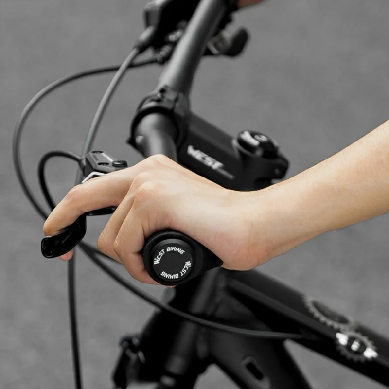 WEST BIKING YP0804085 Un Par de Puños de Manillar para Bicicleta de Montaña Impresos en 3D, Antideslizantes y Amortiguadores