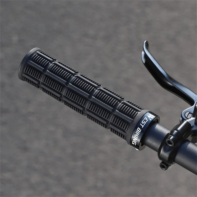 WEST BIKING YP0804089 1 пара противоскользящих горных велосипедных ручек с амортизацией - черные