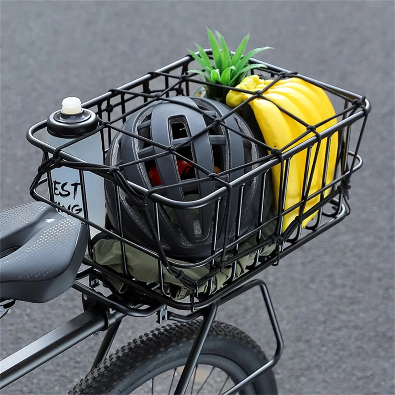 WEST BIKING YP0712043 Porte-bagages arrière en alliage d'aluminium pour vélo VTT 26-29 pouces, panier détachable pour transport