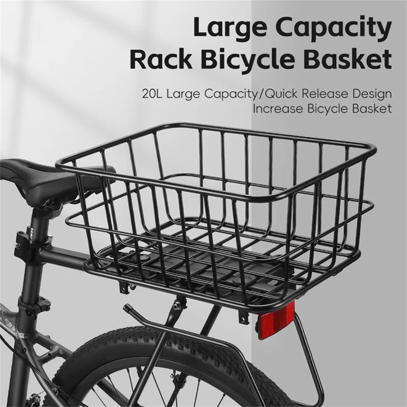 WEST BIKING YP0712043 Porte-bagages arrière en alliage d'aluminium pour vélo VTT 26-29 pouces, panier détachable pour transport
