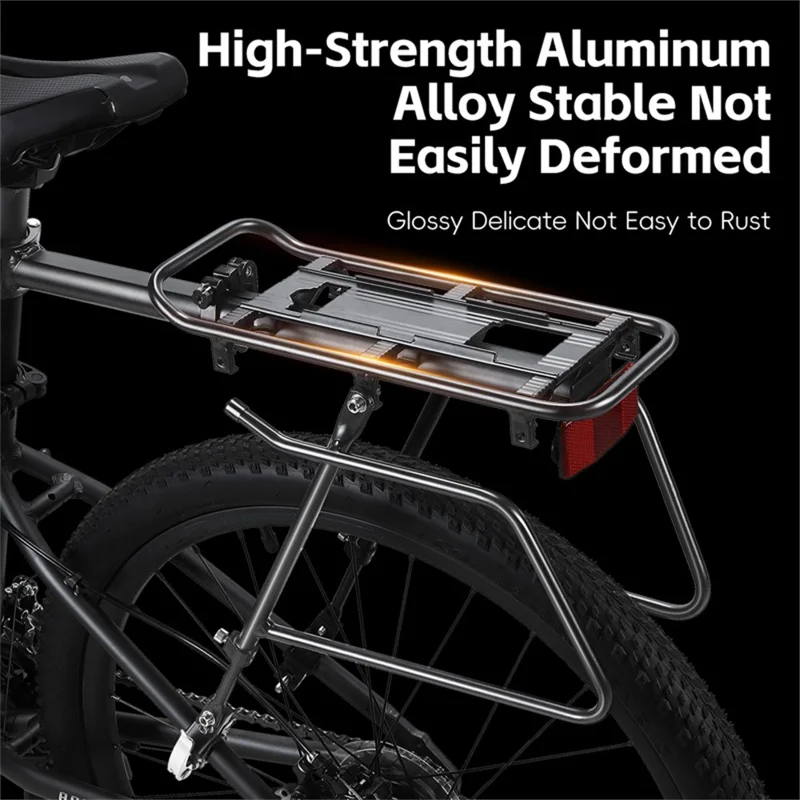 WEST BIKING YP0712043 Porte-bagages arrière en alliage d'aluminium pour vélo VTT 26-29 pouces, panier détachable pour transport