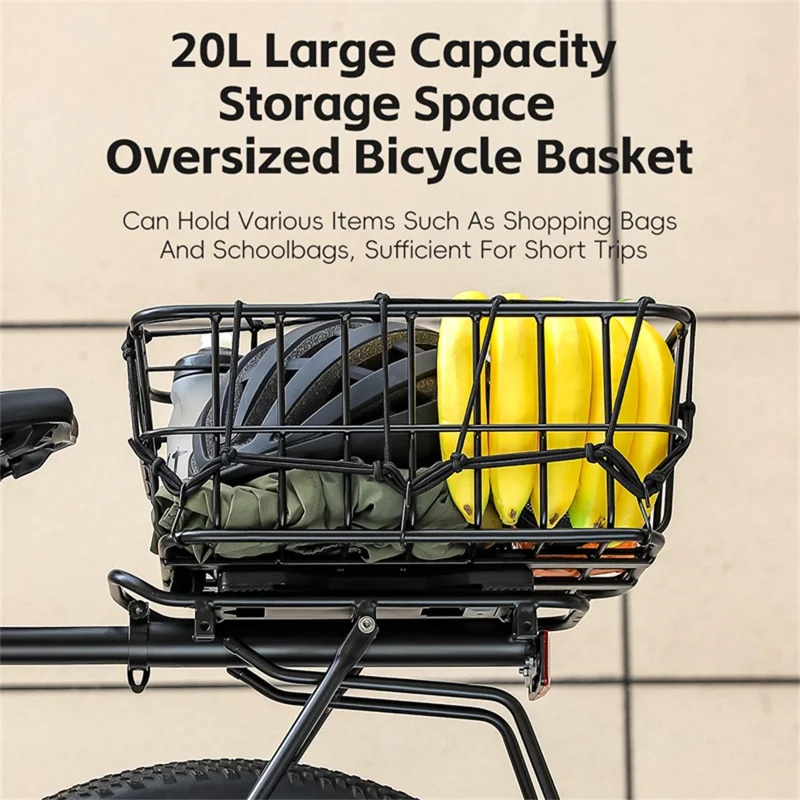 WEST BIKING YP0712043 Porte-bagages arrière en alliage d'aluminium pour vélo VTT 26-29 pouces, panier détachable pour transport