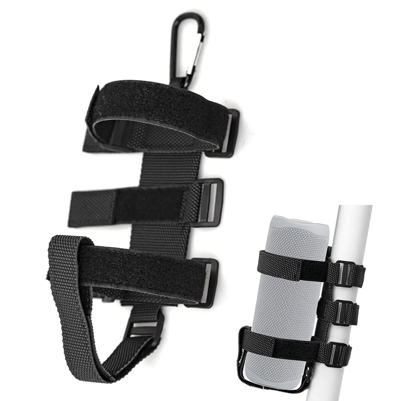 Bicycle Speaker Fixing Nylon Strap Handlebar Frame Adjustable Water Bottle Bluetooth-Compatible Speaker Holder, 54x39cm