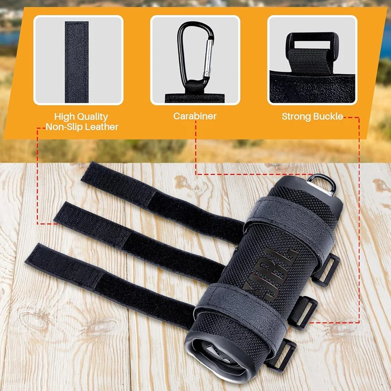 Bicycle Speaker Fixing Nylon Strap Handlebar Frame Adjustable Water Bottle Bluetooth-Compatible Speaker Holder, 54x39cm