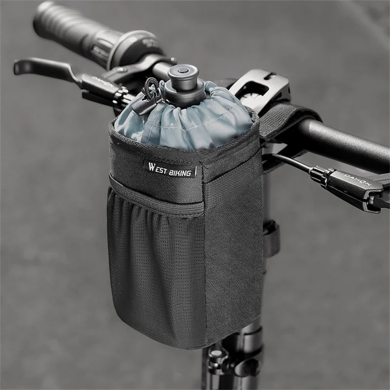 WEST BIKING YP0707411 Bicycle Cycling Water Bottle Bag Bike Handlebar Front Insulated Pouch - Pink