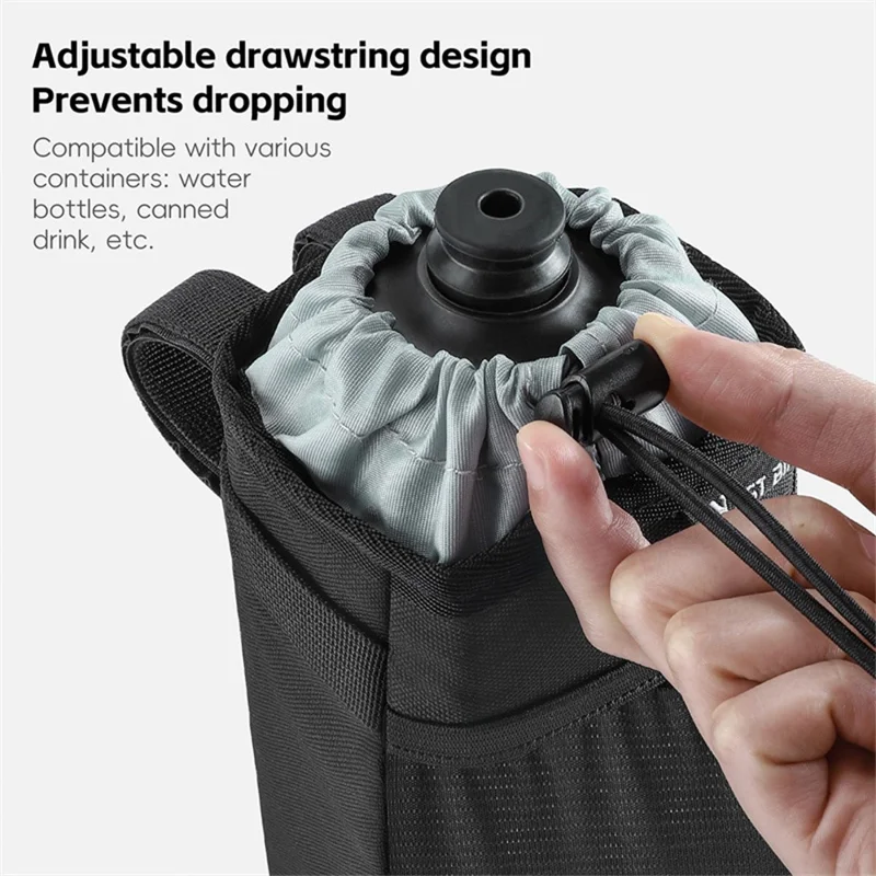 WEST BIKING YP0707411 Bicycle Cycling Water Bottle Bag Bike Handlebar Front Insulated Pouch - Pink