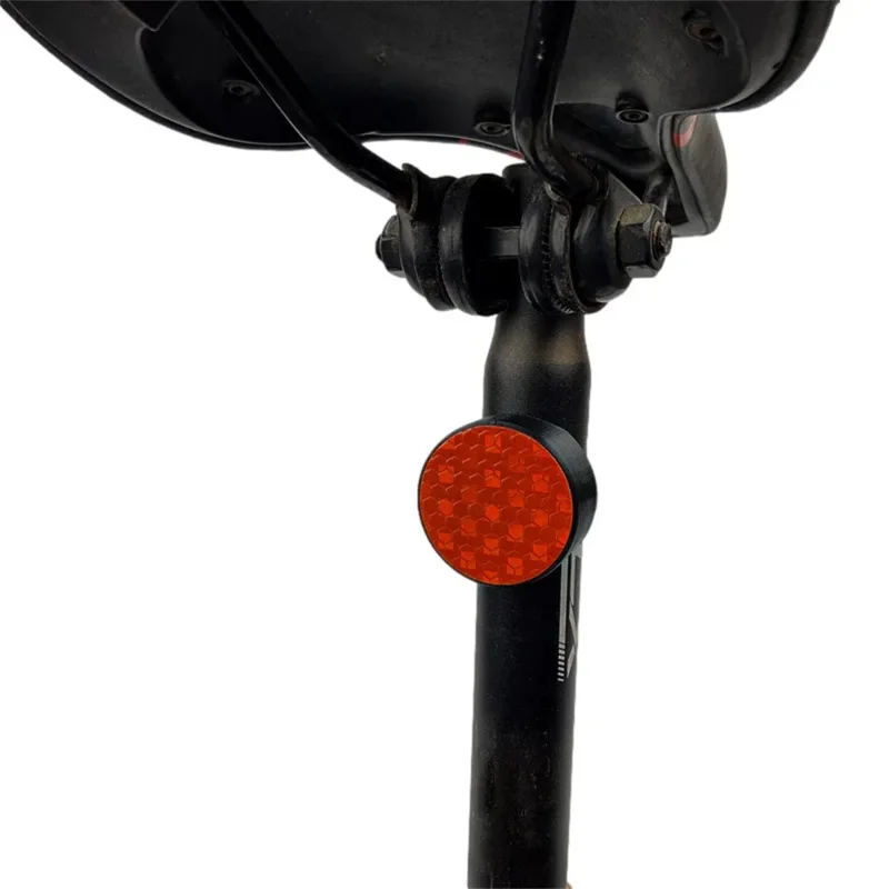 Mountain Bike Rear Reflector for AirTag Holder Anti-Theft Tracking Device Hidden Mount Case - Red