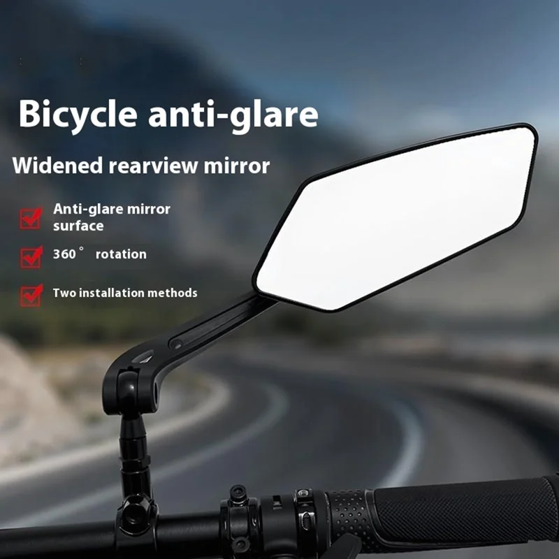 BENGGUO BG-5088 1 Paio Specchietto Retrovisore per Bici e Moto Antiabbagliante HD Grandangolare