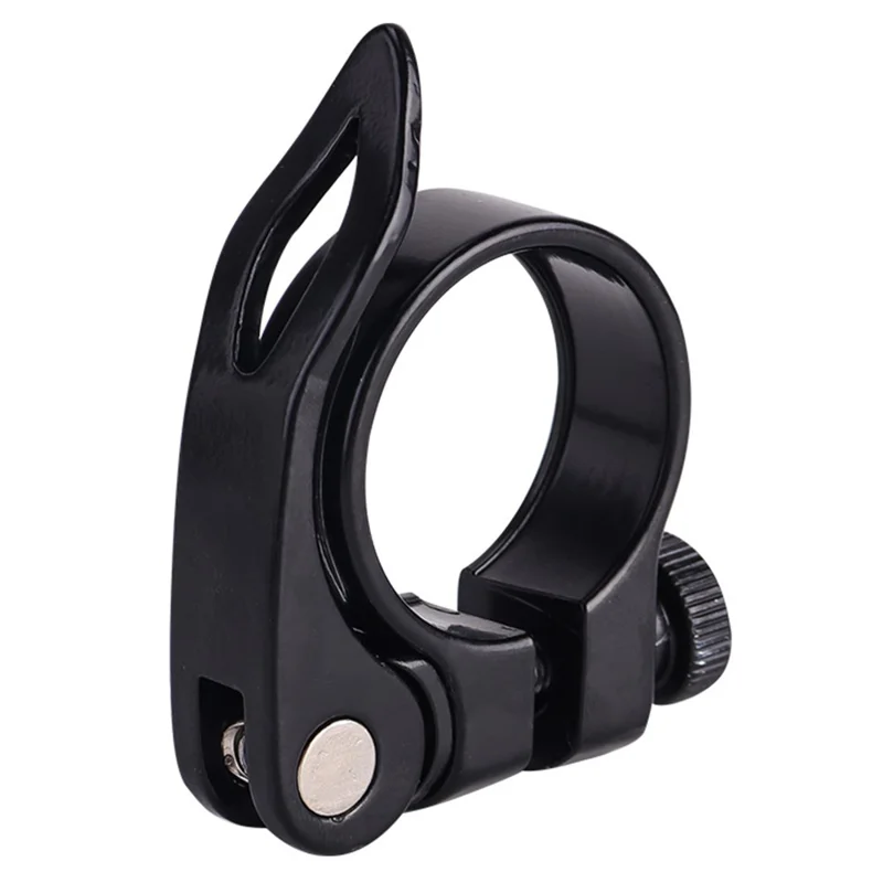 31,8 mm Morsetto Sella Bicicletta con Sgancio Rapido per Bici da Strada e Mountain Bike in Lega di Alluminio - Nero