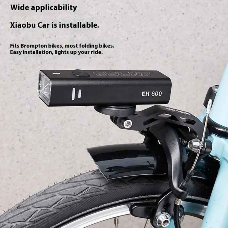 ESLNF For Folding Bike Front Fork Light Mount Aluminum Alloy + Iron Bicycle Lamp Extension Bracket, AL978753618232