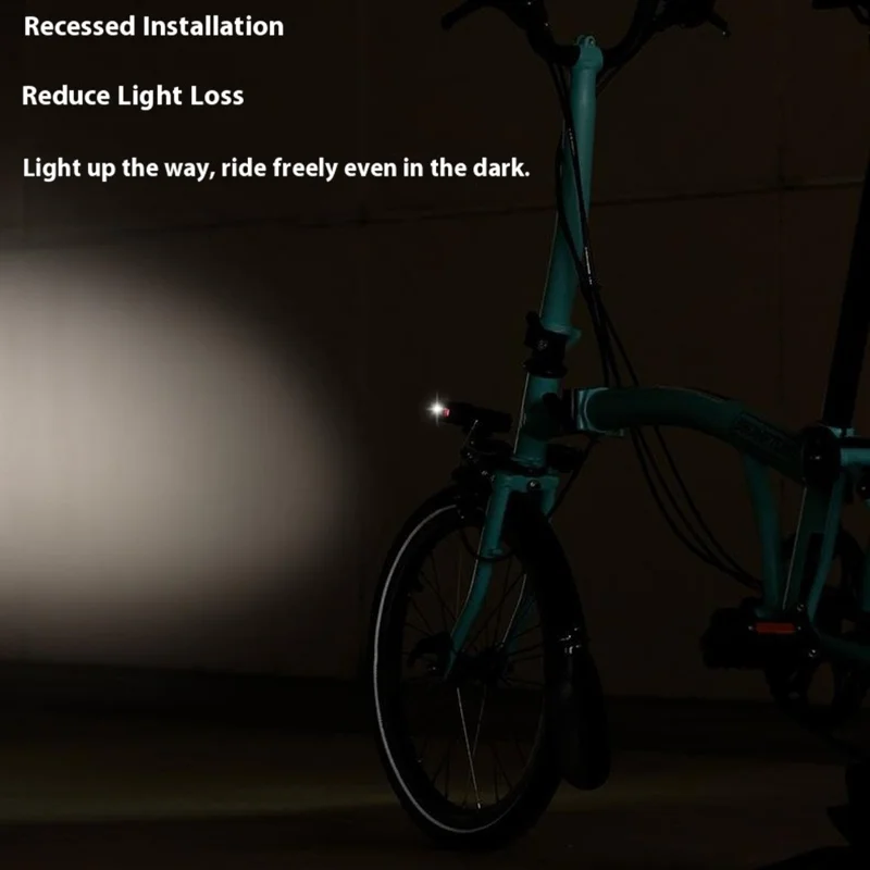 ESLNF For Folding Bike Front Fork Light Mount Aluminum Alloy + Iron Bicycle Lamp Extension Bracket, AL978753618232