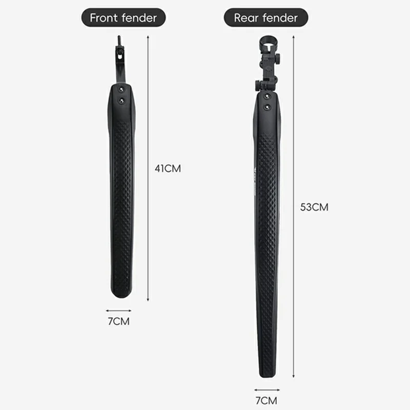 WEST BIKING Road Bike Fender Set Front / Rear Mudguards 26 / 29 Inch 700C Bicycle Rainproof Shield for Cycling