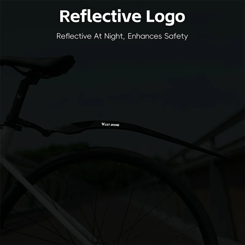 WEST BIKING Road Bike Fender Set Front / Rear Mudguards 26 / 29 Inch 700C Bicycle Rainproof Shield for Cycling