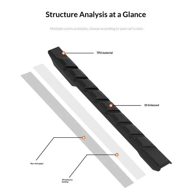 ENLEE TPU-01 Fahrrad-Kettenschutz / Rahmenschutz Anti-Kratz Stoßdämpfung für Renn- / Mountainbikes - Schwarz