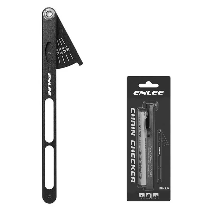 ENLEE E22158 EN-3.0 Bicycle Chain Wear Indicator Tool Precision Measuring Ruler for Mountain Road Bike Maintenance