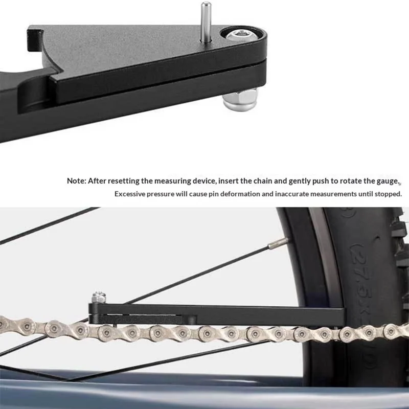 ENLEE E22158 EN-3.0 Bicycle Chain Wear Indicator Tool Precision Measuring Ruler for Mountain Road Bike Maintenance